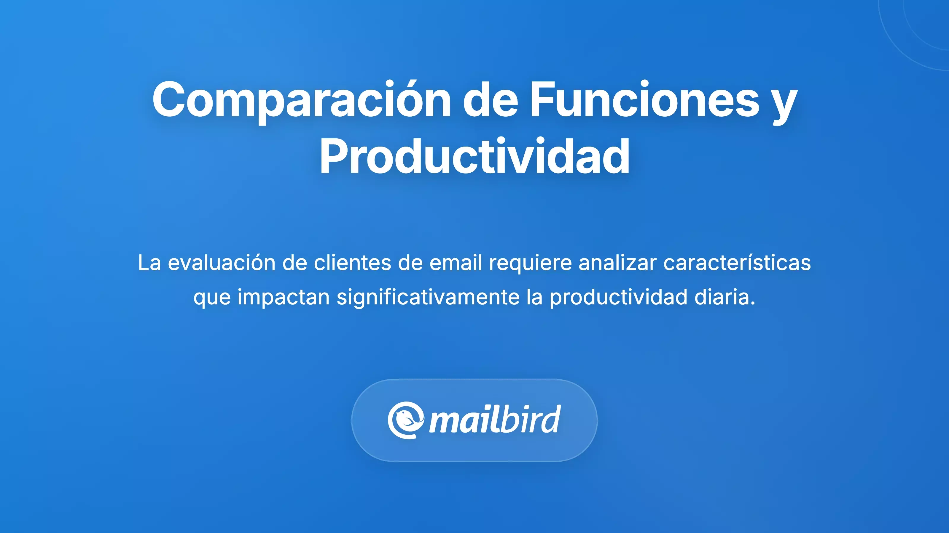 Tabla de comparaci&oacute;n de caracter&iacute;sticas que analiza alternativas de clientes de correo para Mac frente a Zoho Mail para flujos de trabajo de productividad