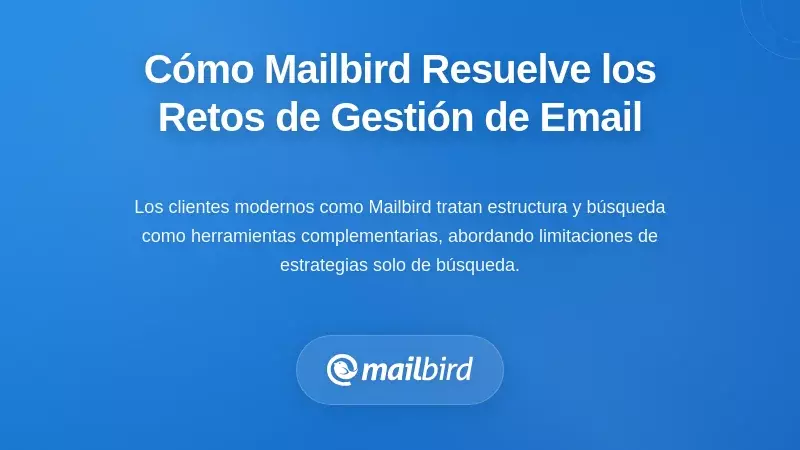 Cómo Mailbird Aborda los Desafíos de la Gestión de Email a Largo Plazo
