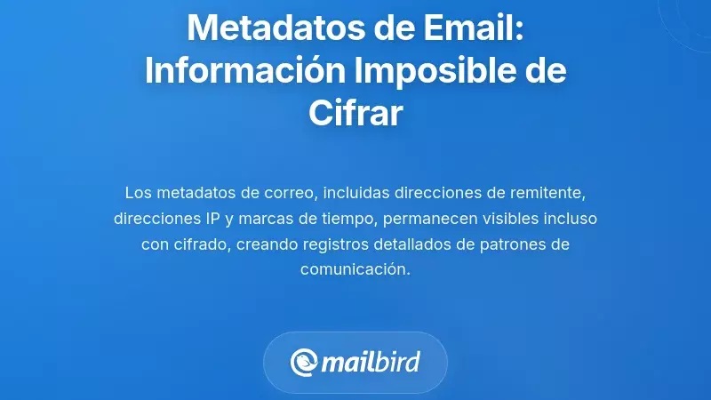 Exposici&oacute;n de metadatos de correo electr&oacute;nico: la informaci&oacute;n que no puedes encriptar