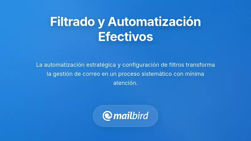 Herramientas de filtrado y automatizaci&oacute;n de correo electr&oacute;nico para gestionar eficientemente la carga de trabajo de la bandeja de entrada del cliente