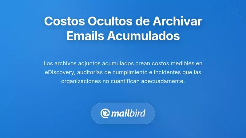 Los Costes Financieros y Operativos Ocultos de los Archivos de Correo Acumulados