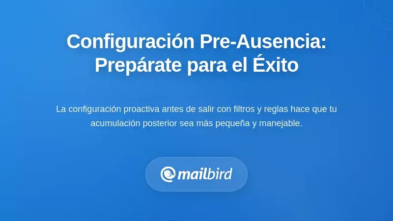 Configuración previa a la ausencia: Preparándote para el éxito