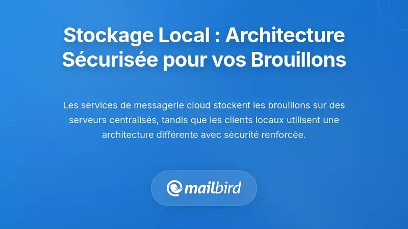 L'alternative de stockage local : comment l'architecture prot&egrave;ge la s&eacute;curit&eacute; des brouillons