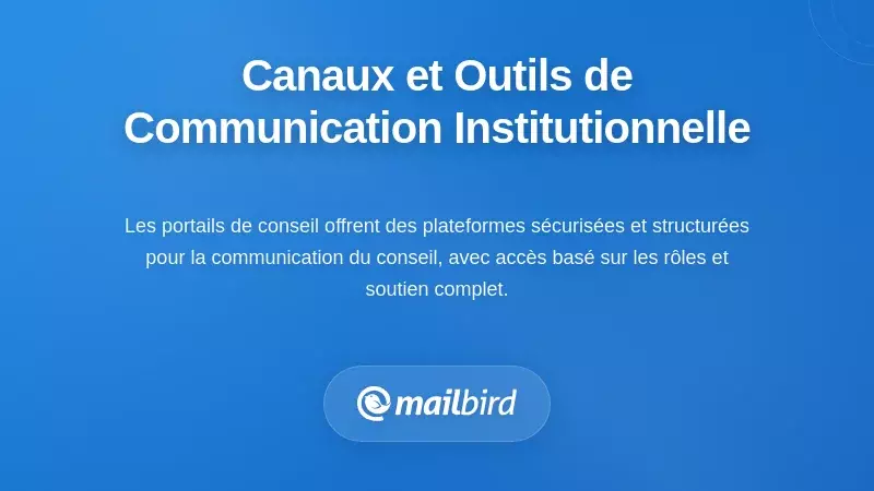 Canaux et outils alternatifs pour la communication en gouvernance