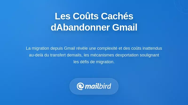 Professionnel analysant les co&ucirc;ts cach&eacute;s de la migration depuis Gmail sur un ordinateur portable