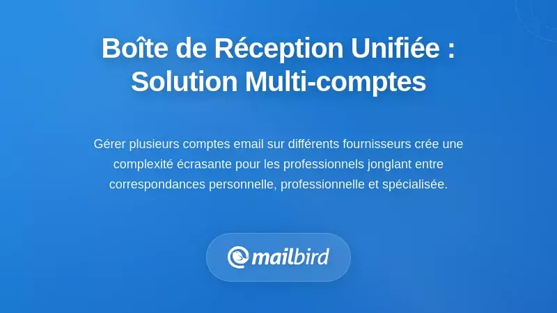 Gestion unifiée des boîtes de réception : Résoudre le problème des multiples comptes