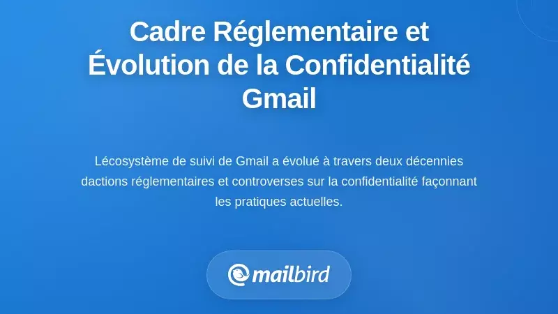 Le contexte réglementaire et l'évolution des pratiques de confidentialité de Gmail
