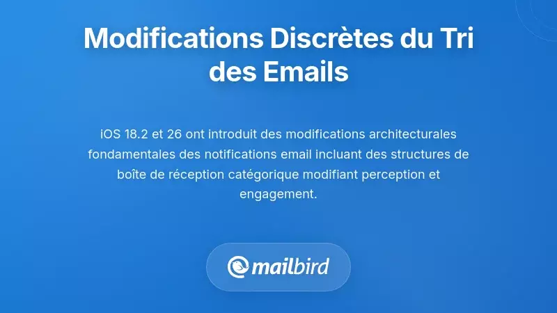 Changements silencieux de cat&eacute;gorisation des e-mails affectant votre bo&icirc;te de r&eacute;ception