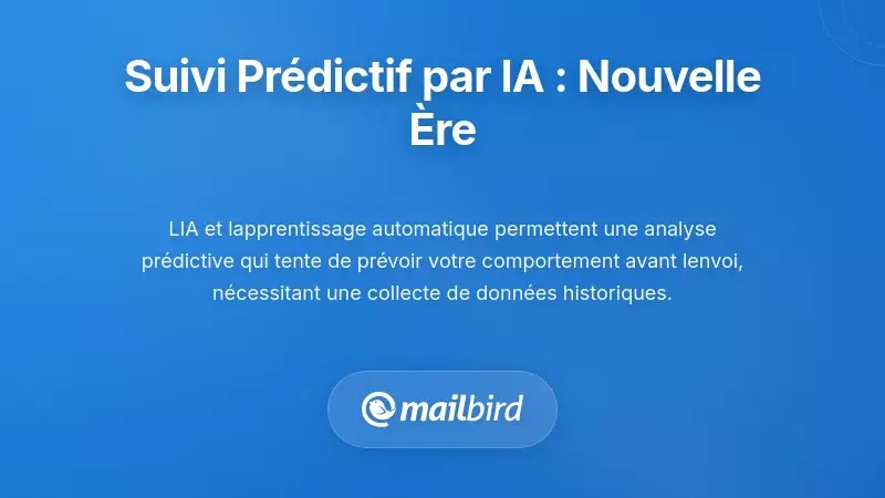 Illustration de la technologie de suivi prédictif par e-mail pilotée par l'IA analysant les modèles d'engagement des utilisateurs