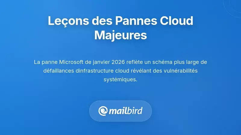 Le&ccedil;ons des autres grandes pannes d'infrastructure cloud