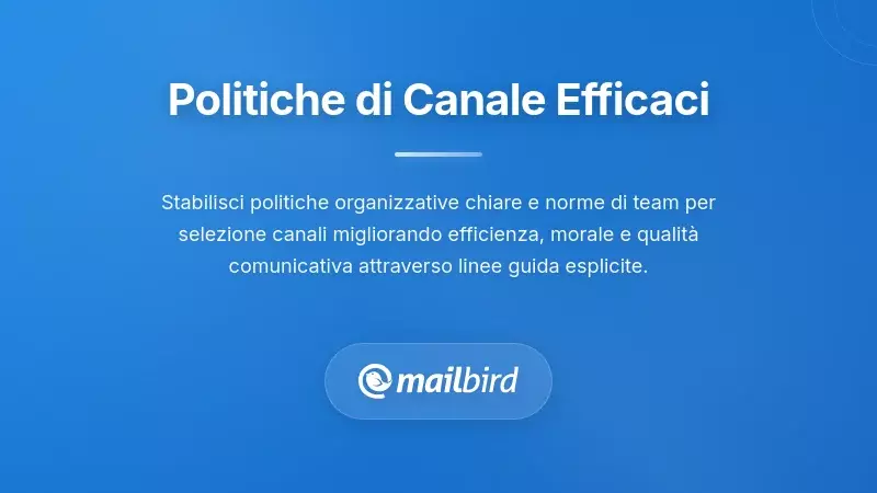 Team che implementa politiche per i canali di comunicazione con linee guida per il lavoro su telefono e email