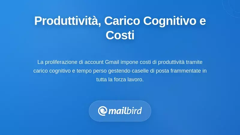 Produttivit&agrave;, Carico Cognitivo e Costi Operativi