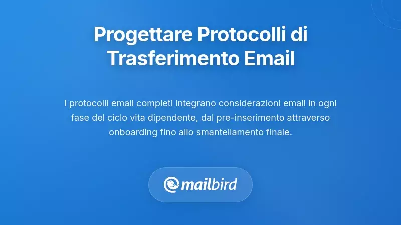 Progettare protocolli di consegna delle email end-to-end nella pratica