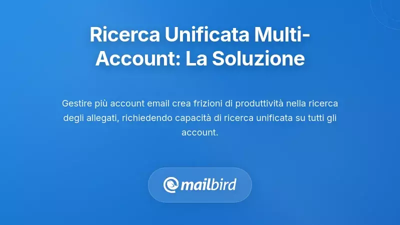 Ricerca Unificata Attraverso Molteplici Account Email: La Soluzione Di Cui Hai Bisogno