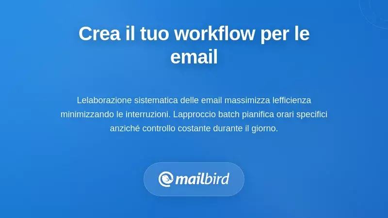 Diagramma del flusso di lavoro quotidiano per la gestione delle email che mostra un approccio sistematico alla gestione della casella di posta