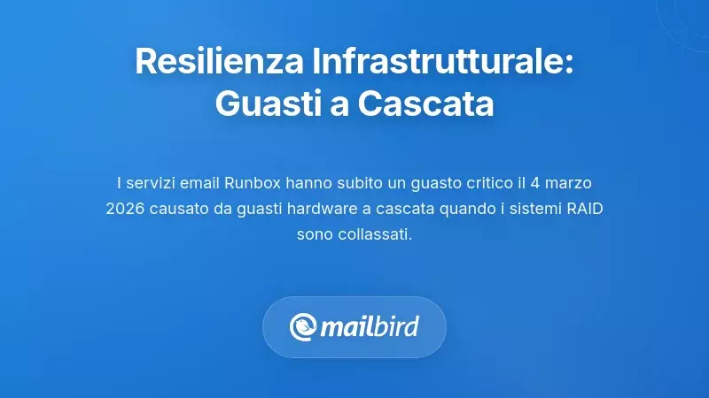 Resilienza dell'infrastruttura: quando i guasti hardware si propagano