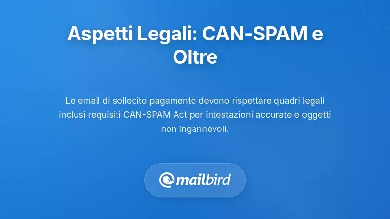 Considerazioni Legali e Regolamentari: CAN-SPAM e Oltre