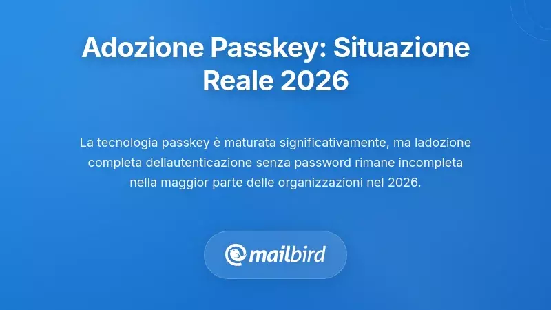 La realtà attuale dell’adozione: dove si trovano le passkey nel 2026
