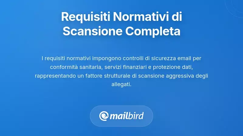 Requisiti normativi che impongono la scansione completa