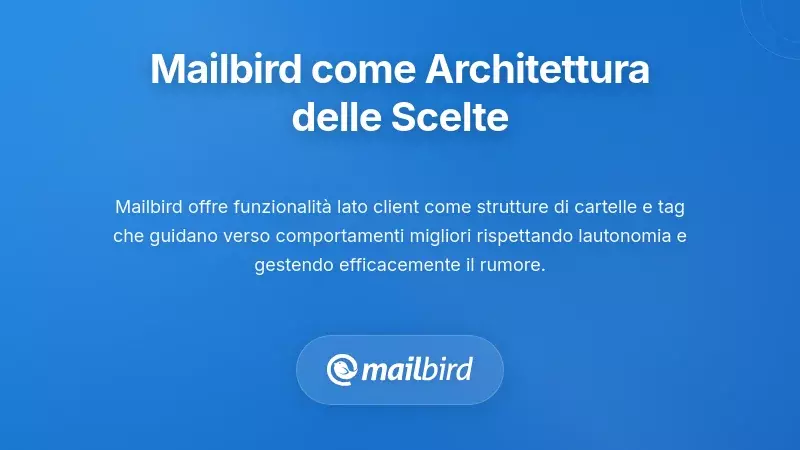 Sfruttare le funzionalità di Mailbird come 'Architettura della Scelta'