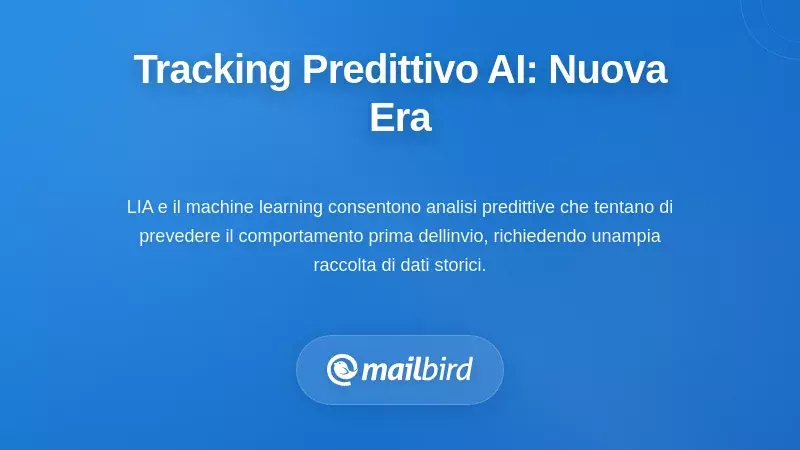 Illustrazione della tecnologia di tracciamento predittivo delle email guidata dall'AI che analizza i modelli di coinvolgimento degli utenti