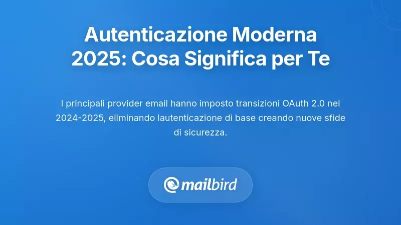 Requisiti per l'Autenticazione Moderna: La Transizione del 2025 e Cosa Significa per Te