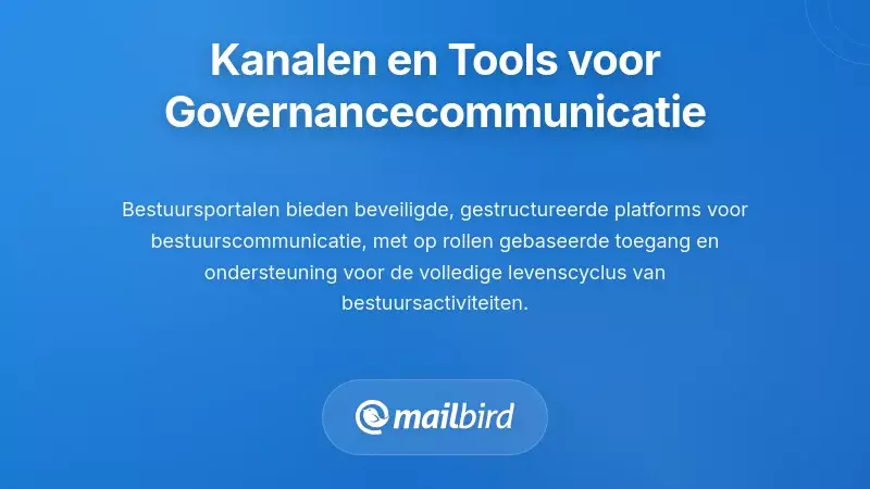 Alternatieve Kanalen en Tools voor Bestuurlijke Communicatie