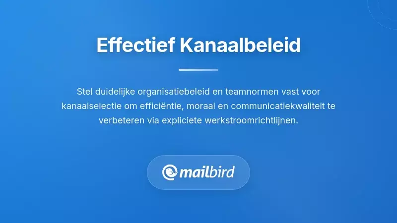 Team dat beleidsregels voor communicatiekanalen implementeert met richtlijnen voor telefoon- en e-mailworkflow