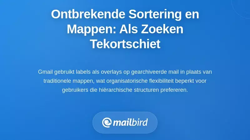 De Ontbrekende Sortering en Mappensemantiek: Wanneer Zoeken Niet Genoeg Is