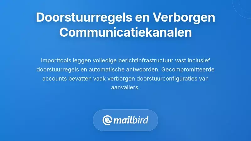 E-mail Doorstuurregels en Verborgen Communicatiekanalen