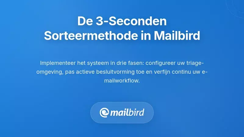 Implementatie van de Drie Seconden Triage Regel in Mailbird