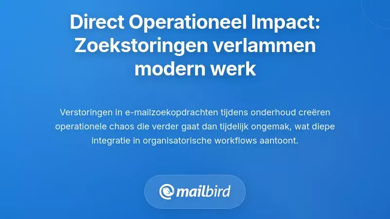 Onmiddellijke Operationele Impact: Hoe Zoekonderbrekingen Modern Werk Lamleggen