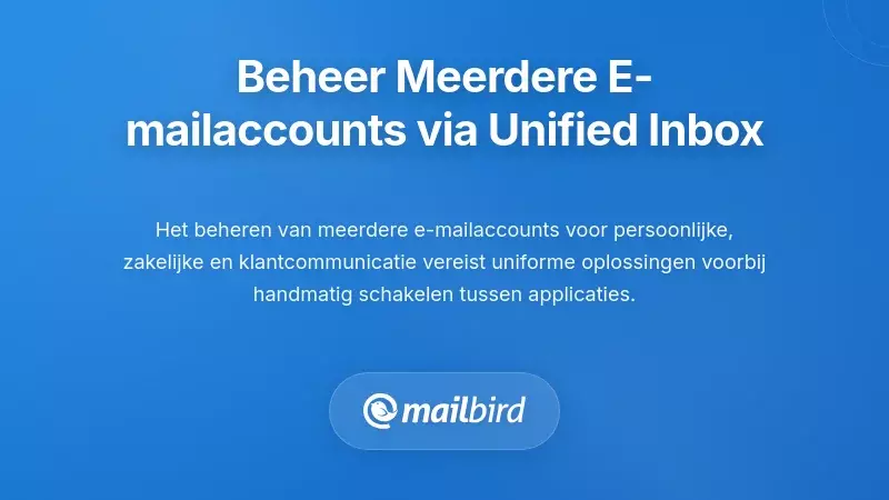Beheer van meerdere e-mailaccounts via een uniforme inboxarchitectuur