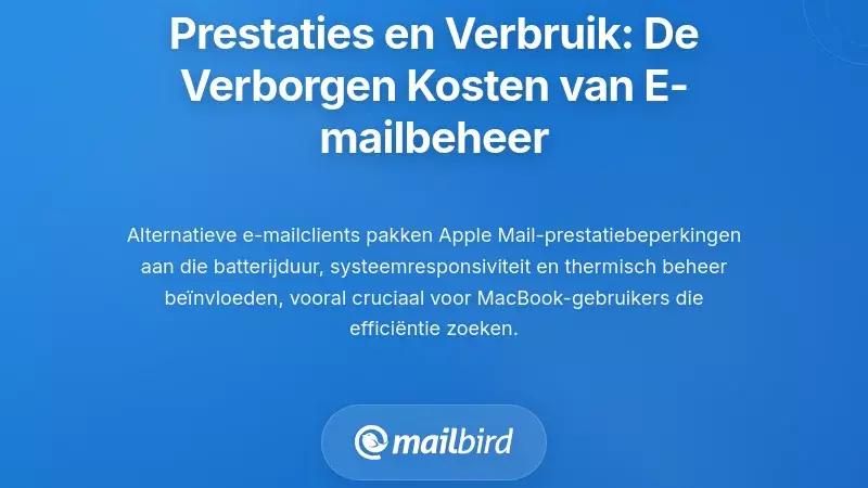 Prestatie en Hulpbronnenverbruik: De Verborgen Kosten van E-mailbeheer