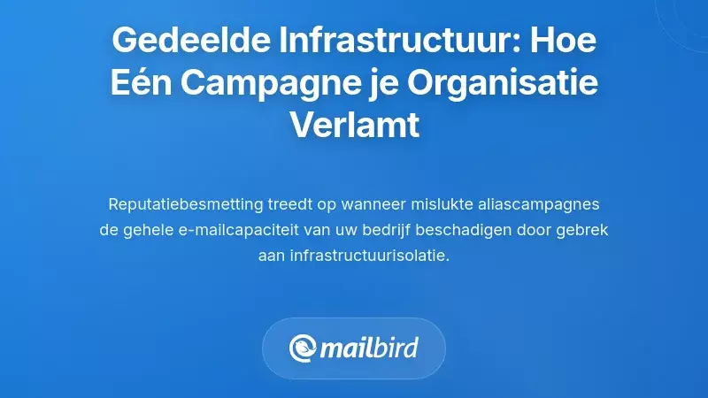 De Catastrofe van de Gedeelde Infrastructuur: Hoe E&eacute;n Mislukte Campagne Je Hele Organisatie Lamlegt