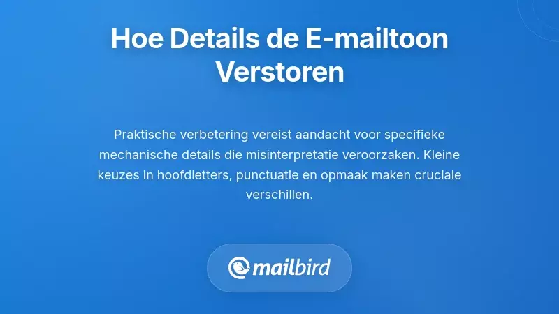 Close-up van e-maildetails die miscommunicatie van de toon in e-mails veroorzaken