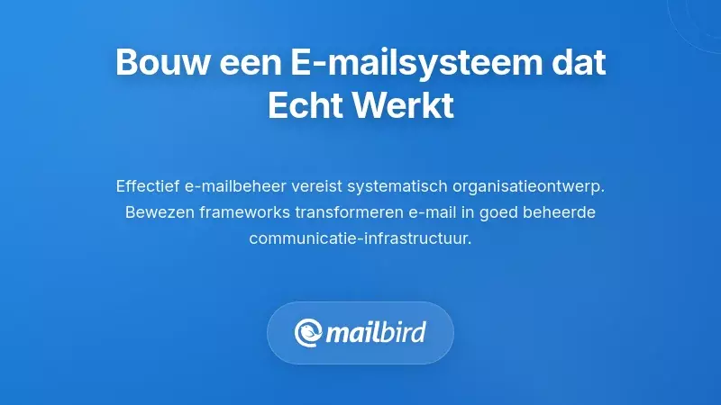 Een Strategisch Beheer van E-mailoverload Systemen Bouwen die Echt Werken