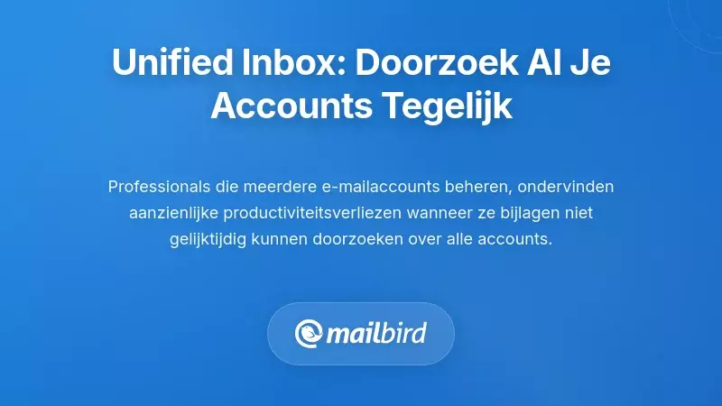 Eendrachtige Inbox Architectuur: Gelijktijdig Zoeken in Al Uw Accounts