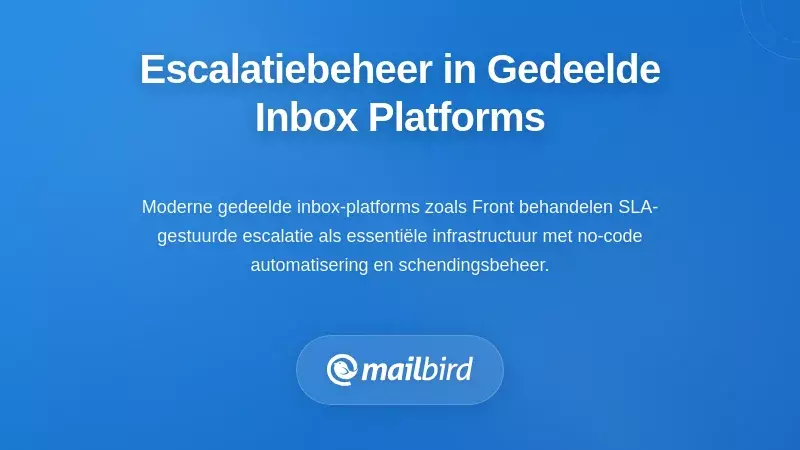 Hoe toonaangevende platforms voor gedeelde inboxen escalatie afhandelen