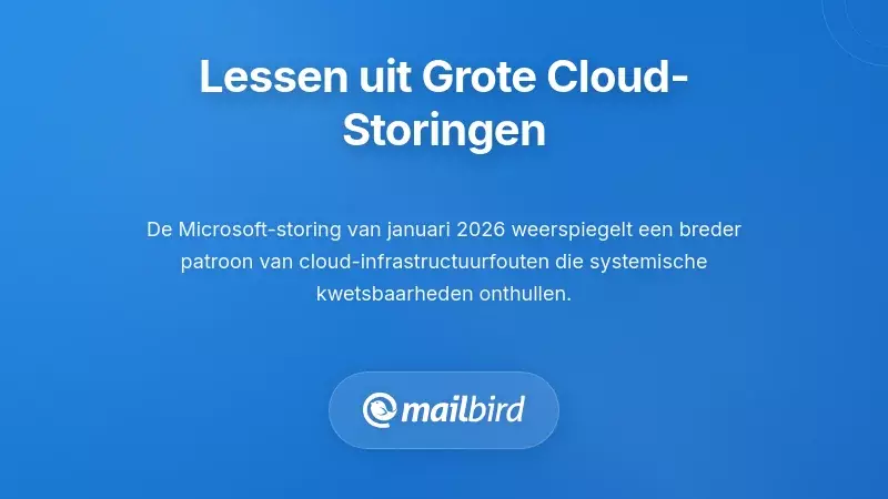 Lessen van andere grote cloudinfrastructuurstoringen