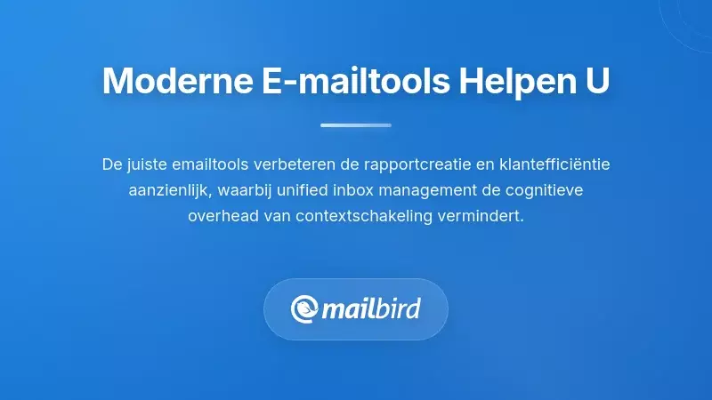 Dashboard van e-mailbeheerhulpmiddelen die functies voor het organiseren van klantenrapporten weergeven