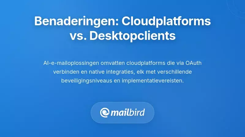 Implementatiebenaderingen: Cloudplatforms versus Desktopclients