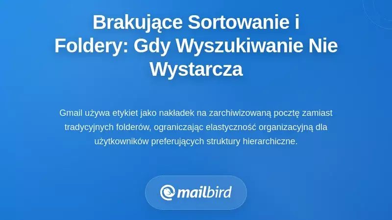 Brak Sortowania i Semantyki Folderów: Kiedy Wyszukiwanie Nie Wystarcza