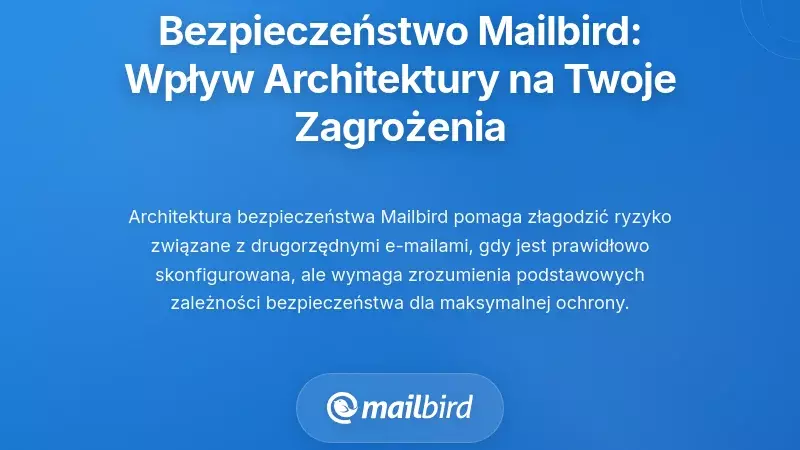 Bezpieczeństwo klienta poczty: Jak architektura Mailbird wpływa na Twoją podatność