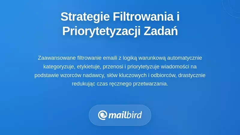 Strategie filtrowania i priorytetyzacji do zarządzania wieloma zadaniami