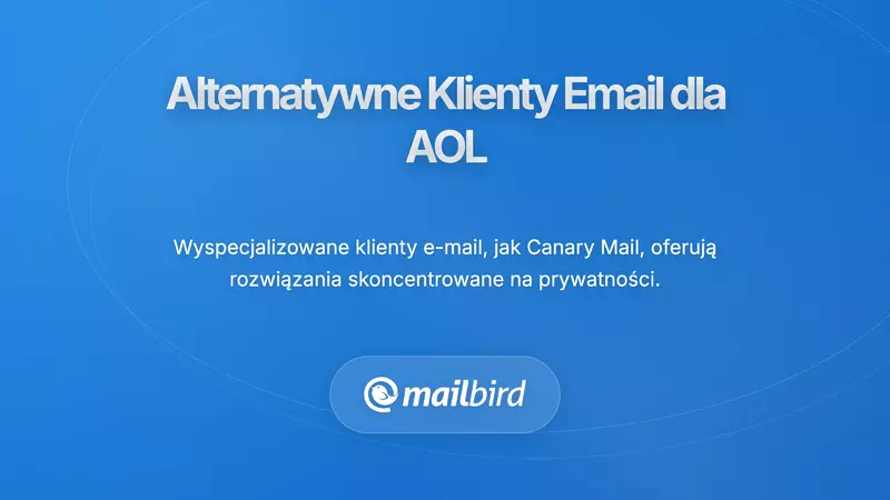 Interfejs klienta poczty Spark zarządzającego pocztą AOL z nowoczesnymi funkcjami organizacji skrzynki odbiorczej