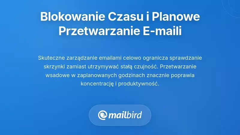 Profesjonalista wprowadzający harmonogram blokowania czasu dla efektywnego przetwarzania e-maili i zarządzania skrzynką odbiorczą