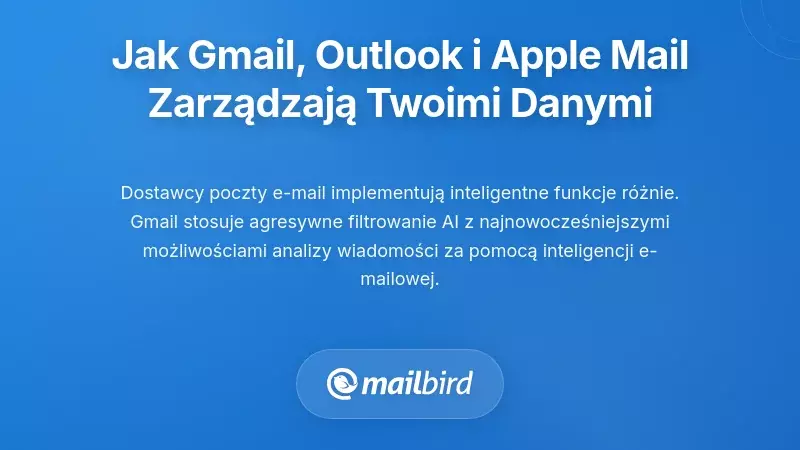 Jak gł&oacute;wni dostawcy poczty elektronicznej obsługują Twoje dane: Gmail, Outlook i Apple Mail