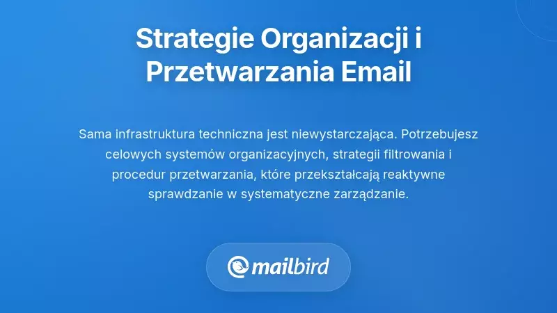 Wdrażanie systematycznych strategii organizacji i przetwarzania e-maili