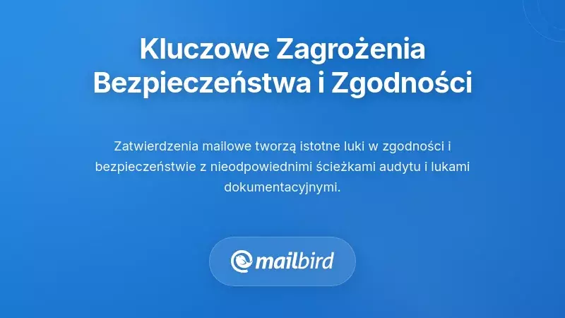 Ryzyka zgodności i bezpieczeństwa w procesach i przepływach pracy zatwierdzania opartych na e-mail